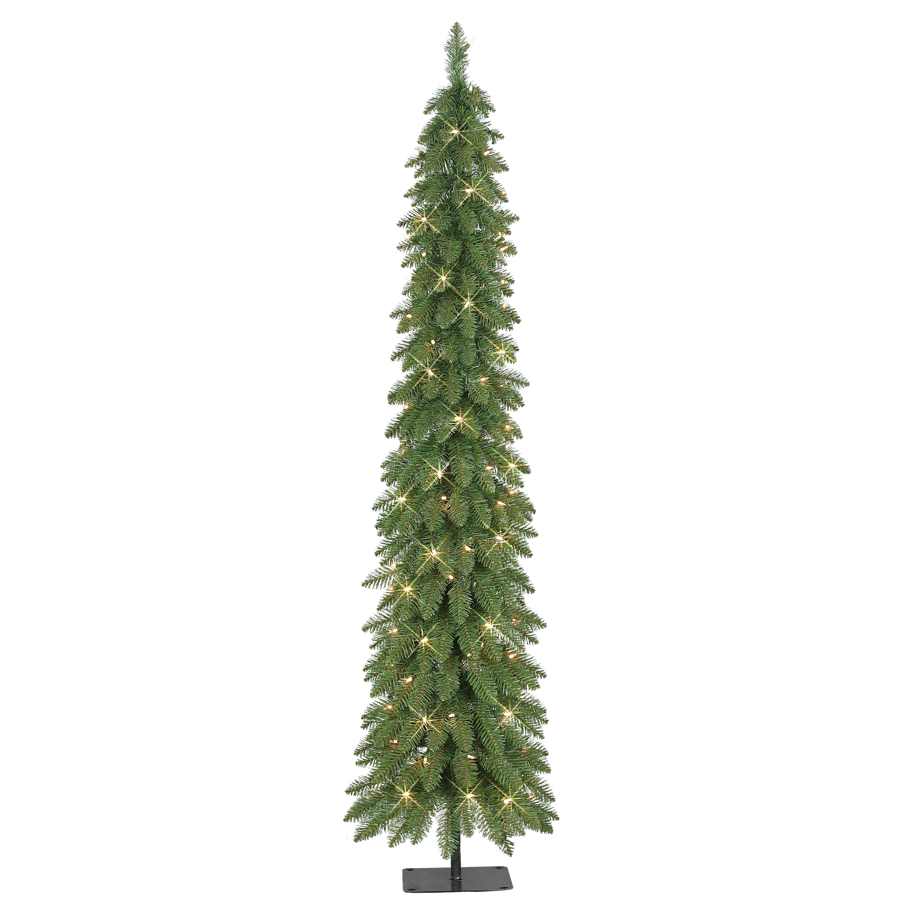 6 ft Pre-Lit Alpine Artificial Pencil Tree 01063A-TP60C1